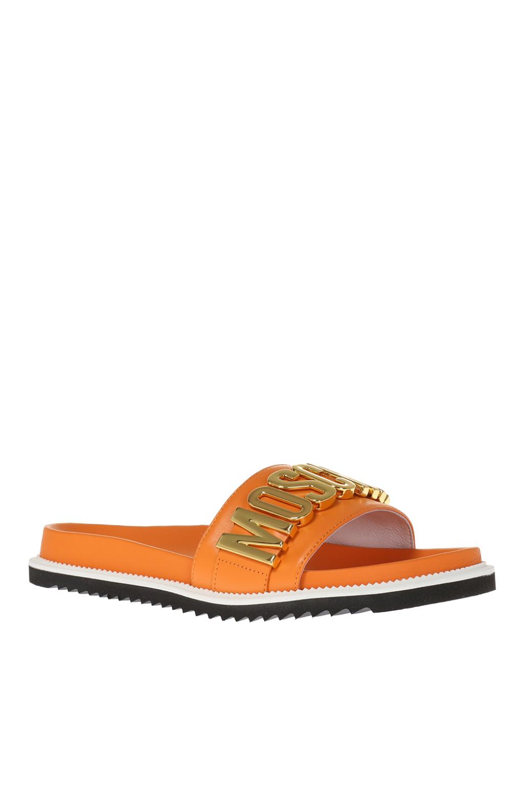 moschino white sliders