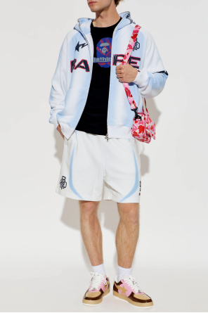 A BATHING APE® Skórzane buty sportowe z logo