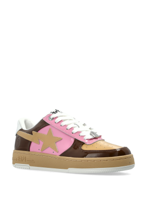 A BATHING APE® Skórzane buty sportowe z logo