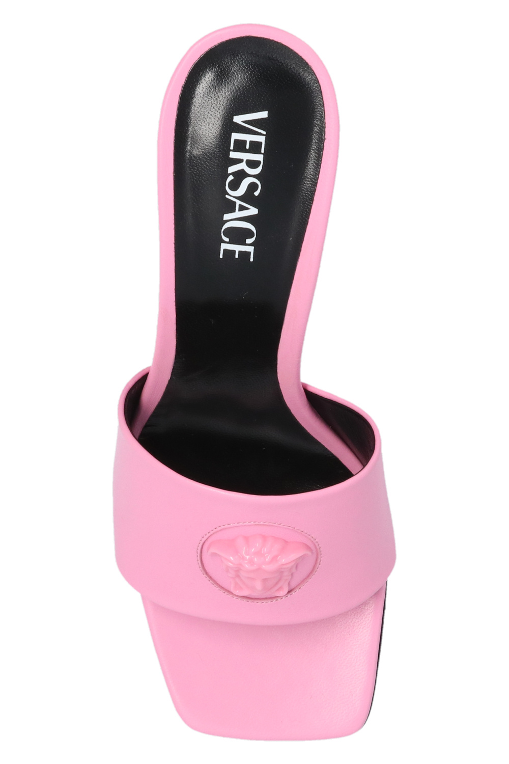 Versace ‘La Medusa’ heeled slides