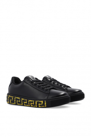 Leather sneakers od Versace Kid