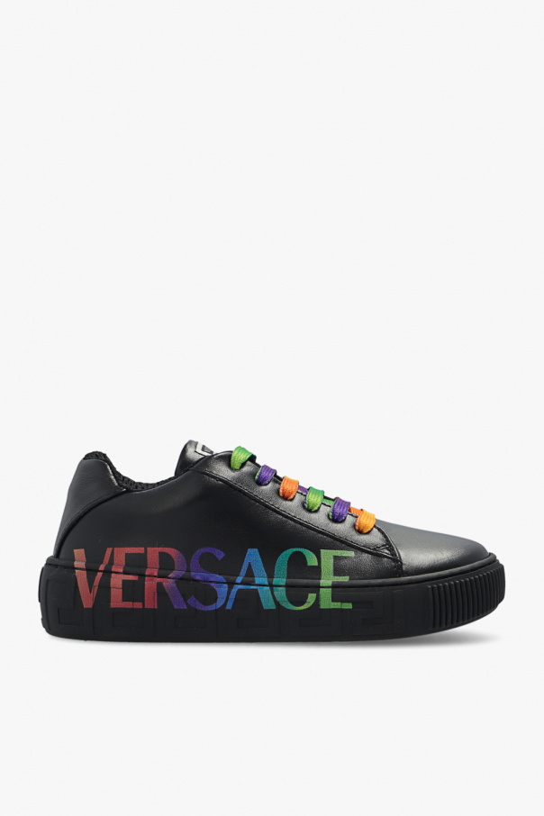 Versace Kids Leather sneakers