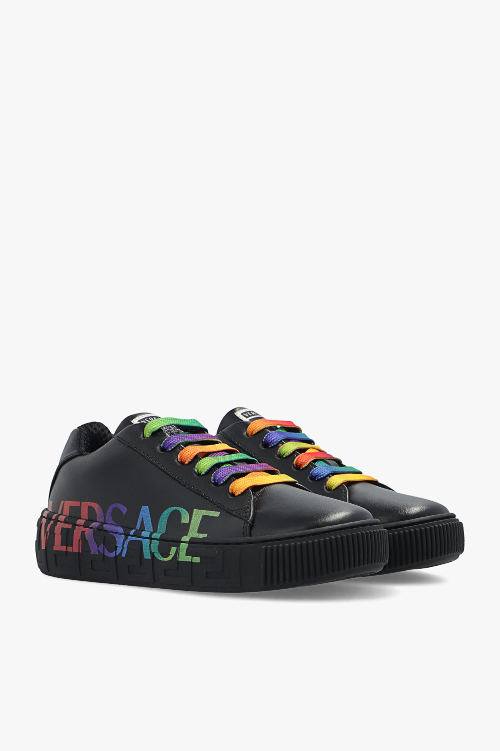 Versace Kids Leather sneakers