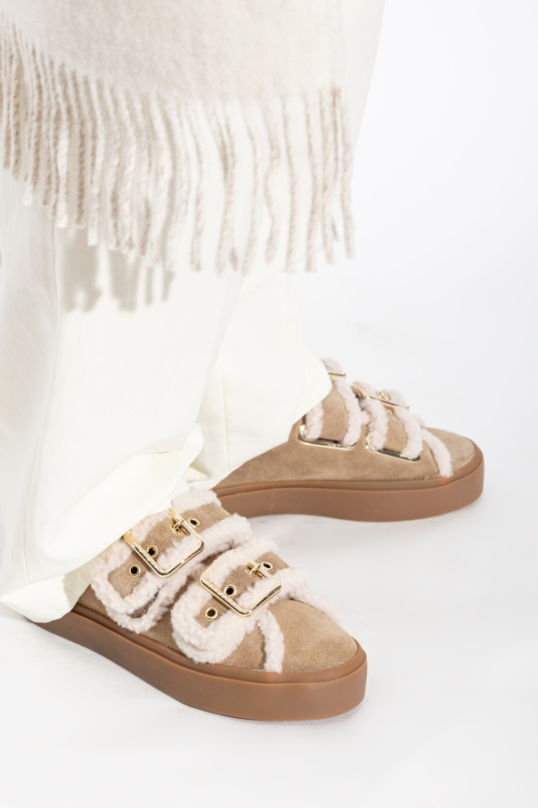 Inuikii Buty `Shearling Low Velcro Buckle`