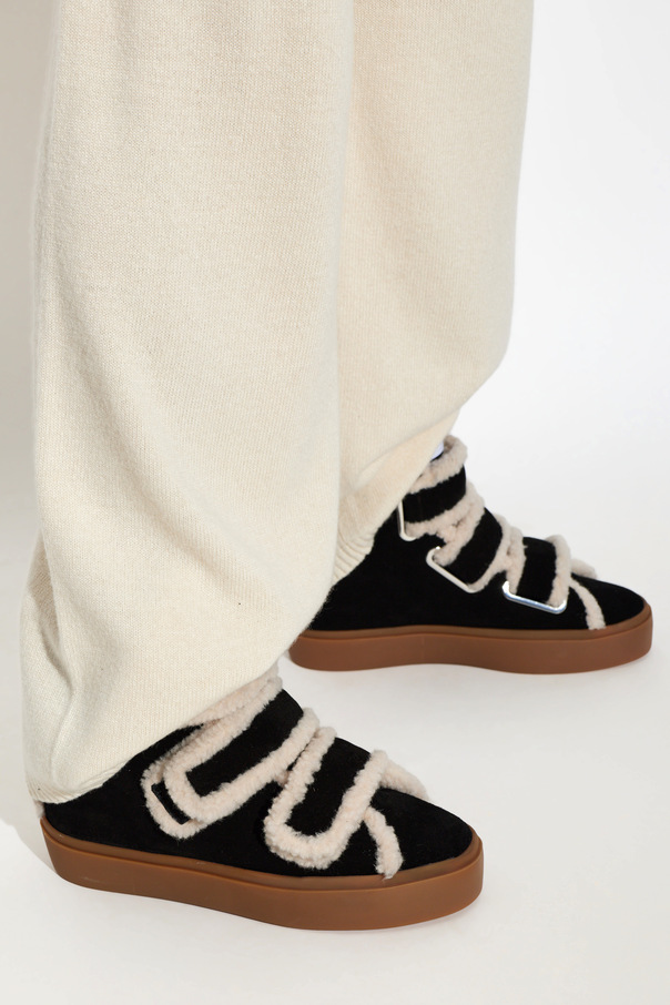 Inuikii Pantofi cu platformă ‘Shearling Velcro Wedge’