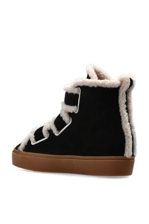 Inuikii Pantofi cu platformă ‘Shearling Velcro Wedge’