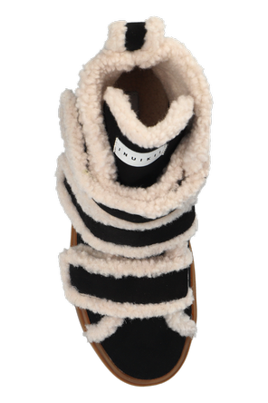 Inuikii Pantofi cu platformă ‘Shearling Velcro Wedge’