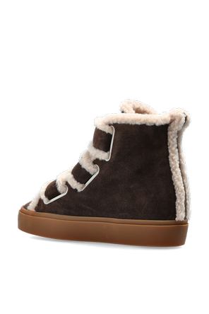 Inuikii Zapatos de cuña “Shearling Velcro Wedge”