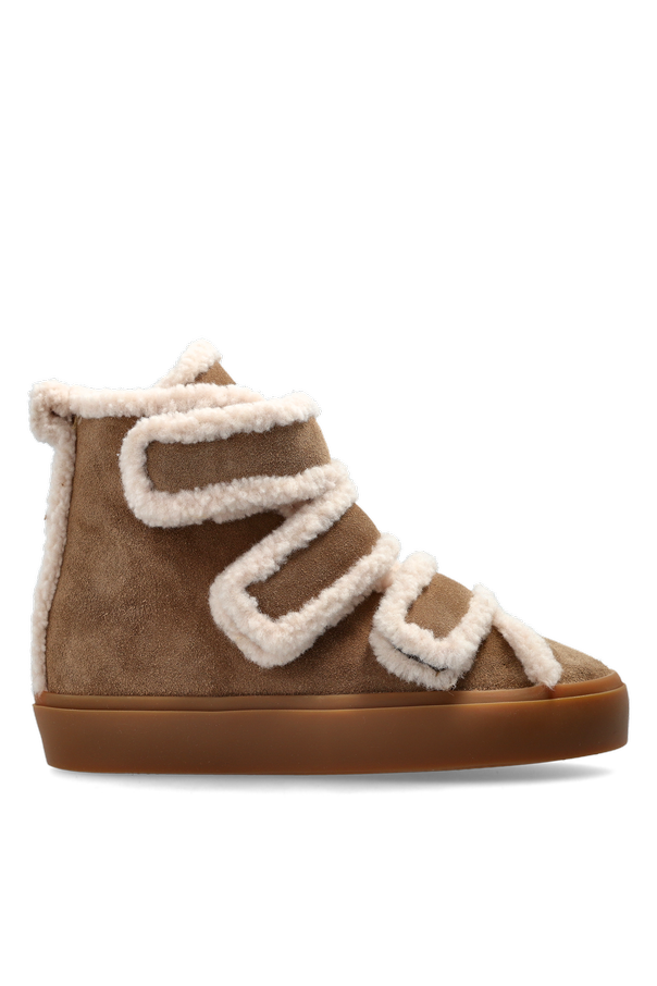 “Shearling Velcro Wedge” wedge shoes od Inuikii