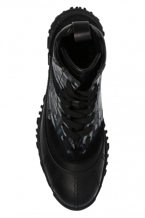 Versace snakeskin-effect lace-up shoes