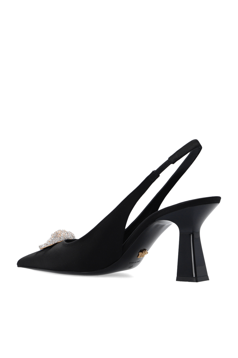 Versace slides with logo giorgio armani shoes