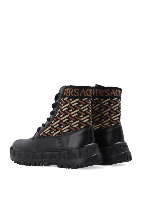 Versace Kids Combat boots