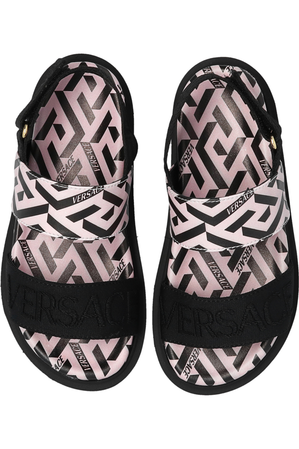 Versace Kid Sandals with ‘La Greca’ pattern