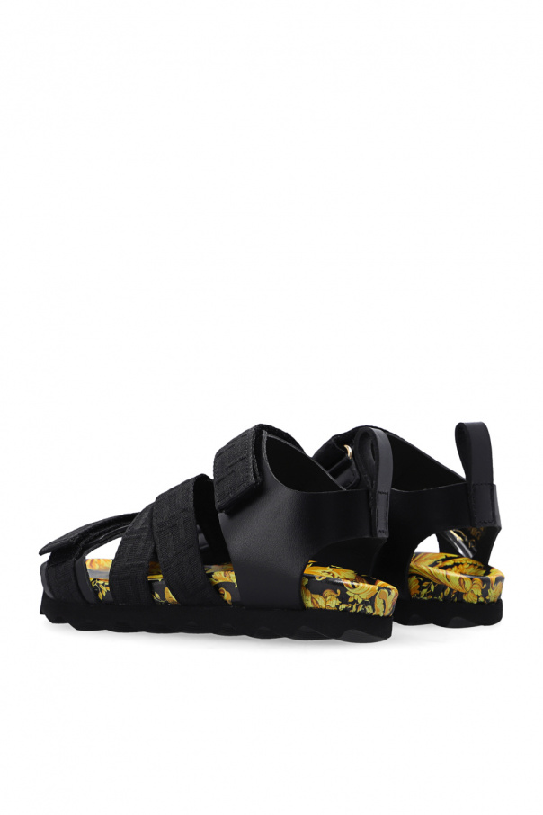 Versace Kids Sandals with ‘Greca’ motif