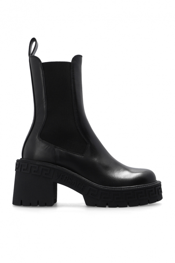 Versace ‘Greca’ heeled Chelsea boots