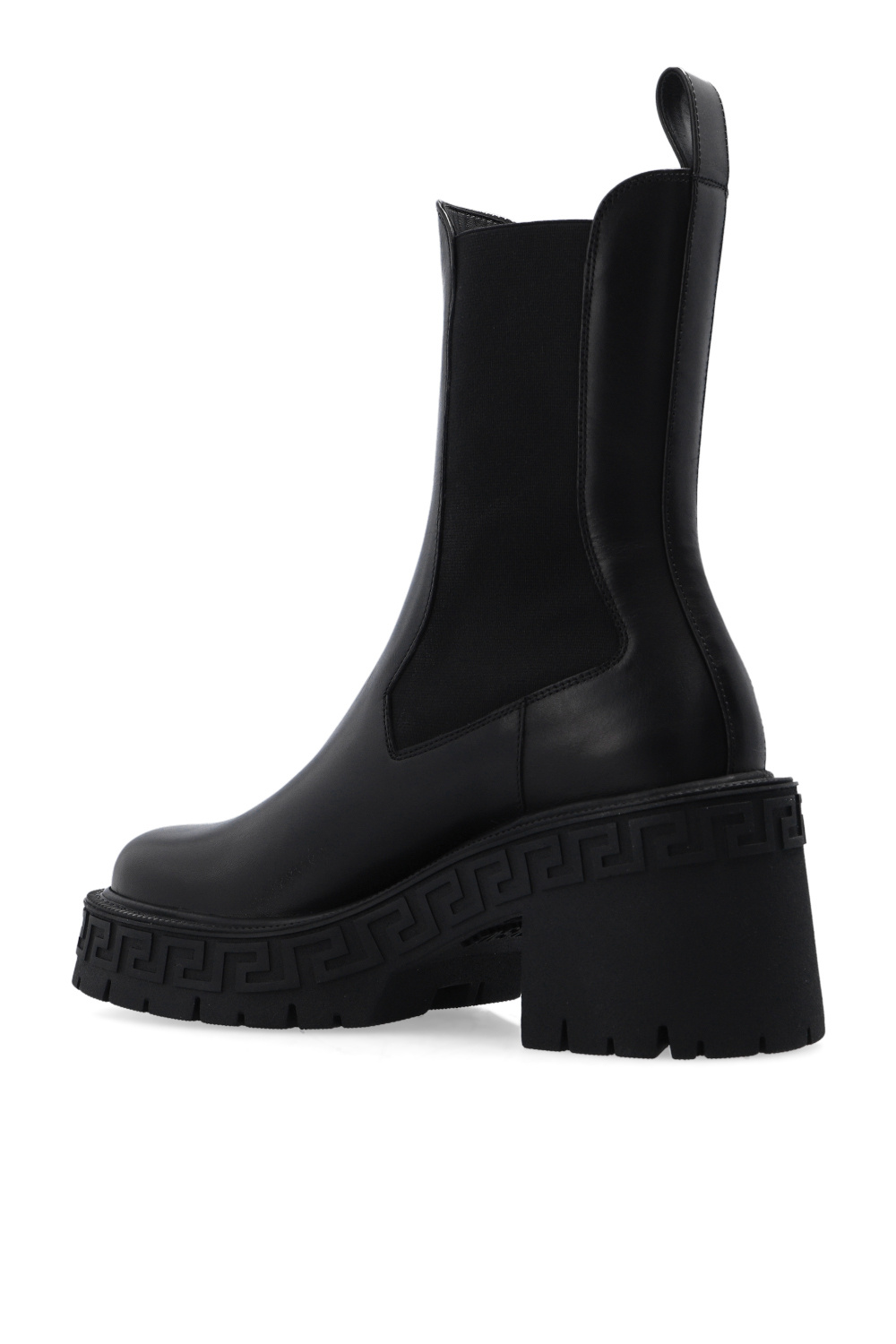 Versace ‘Greca’ heeled Chelsea boots