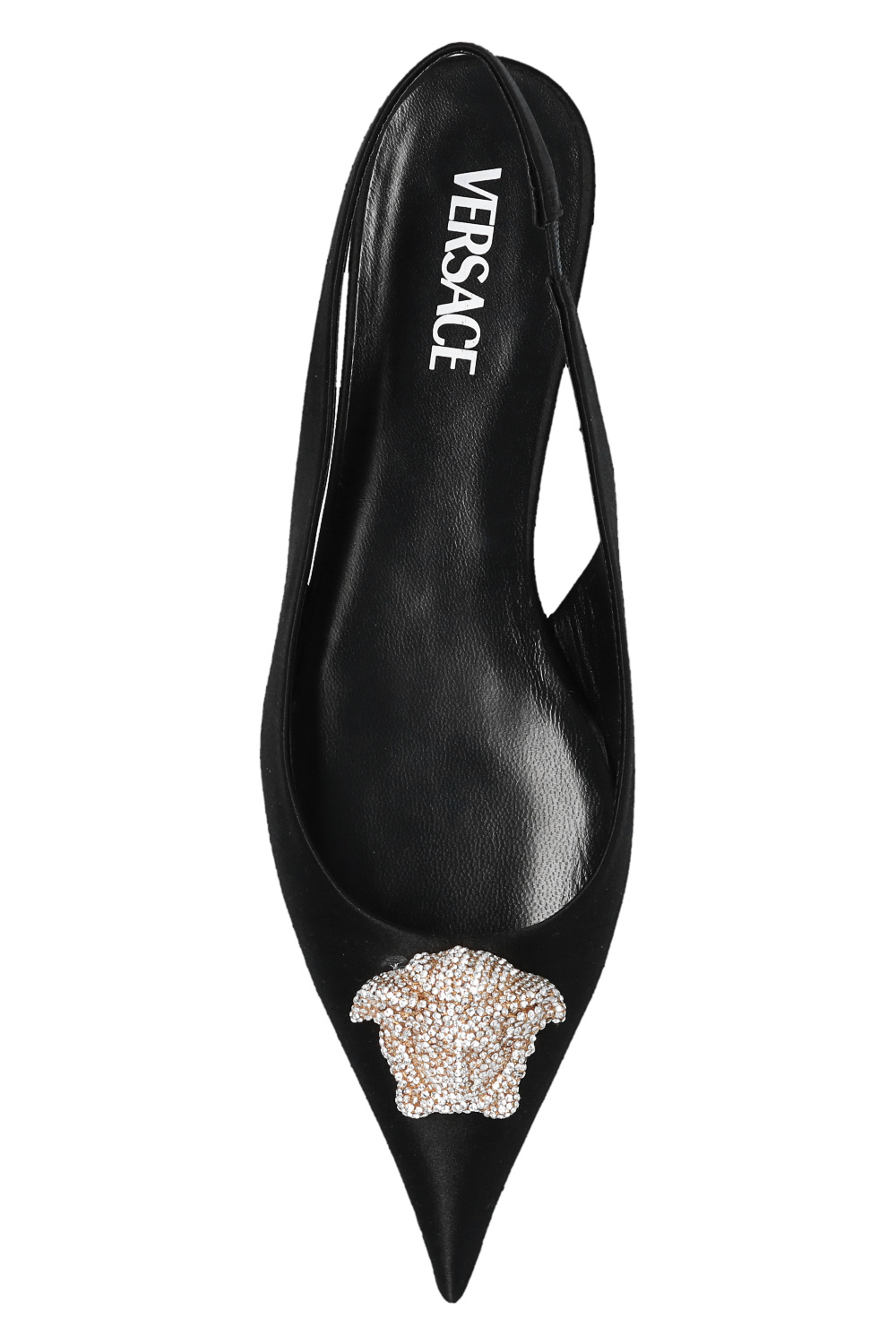 Versace ‘La Medusa’ slingback flats