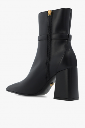 Versace Leather heeled ankle boots