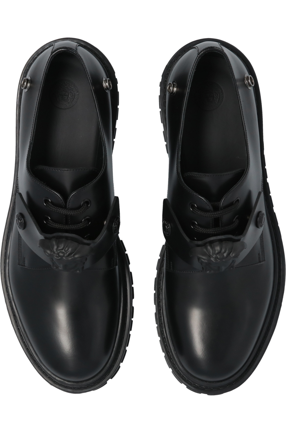 Versace Leather derby shoes