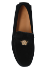 Versace BLACK ‘La Greca’ moccasins