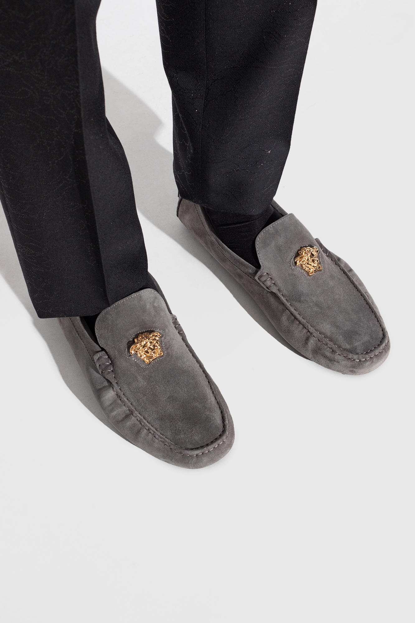 Versace Suede moccasins