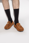 Versace BROWN Leather moccasins