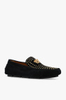 Versace BLACK Leather moccasins