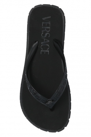 Versace colour blocked slingback sandals