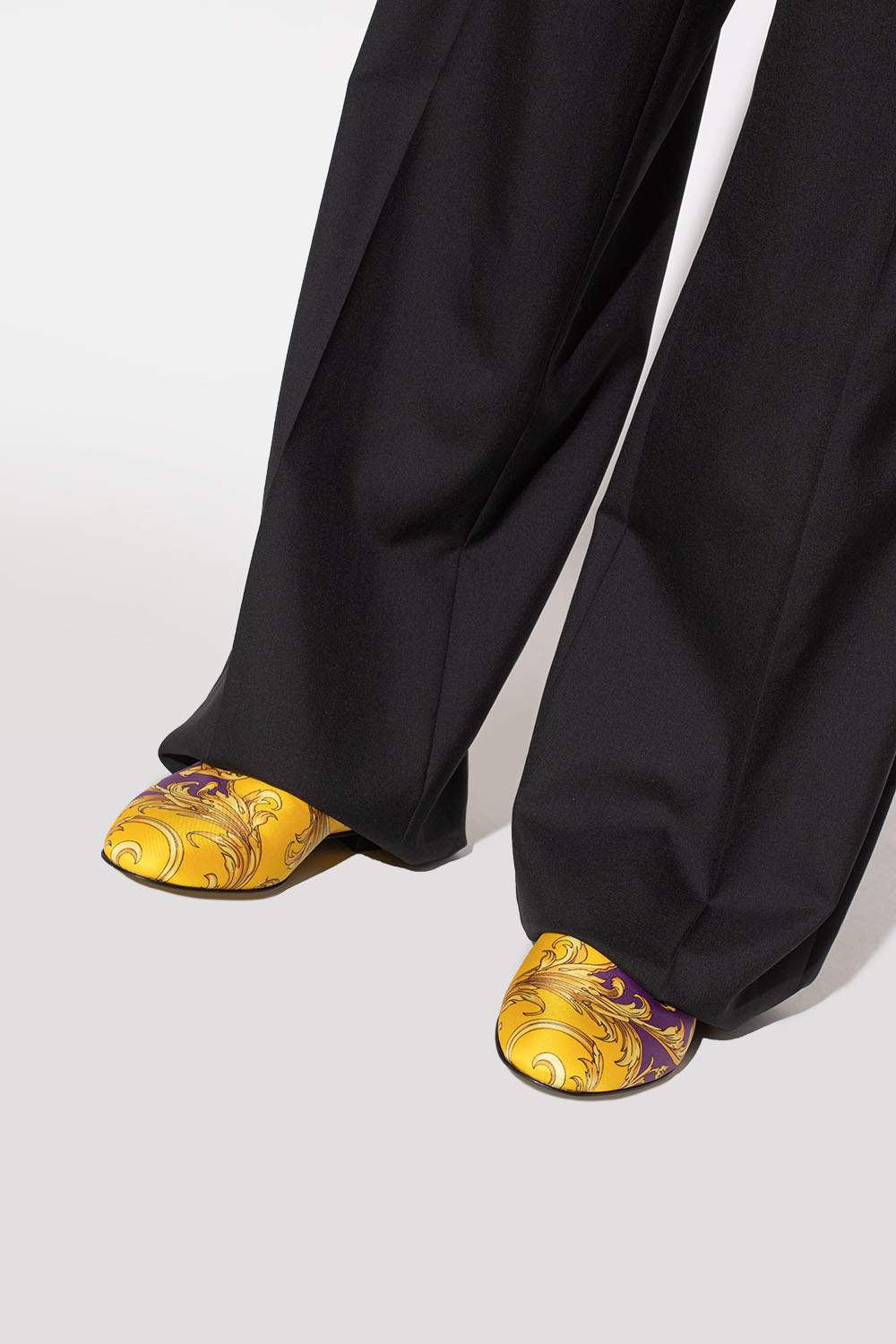 Versace Embellished slippers