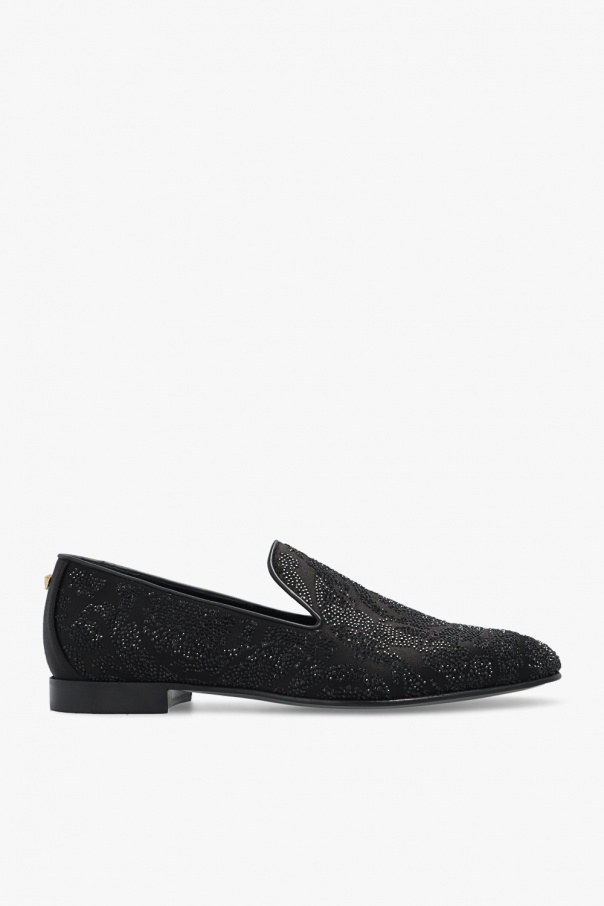Versace Sequinned loafers