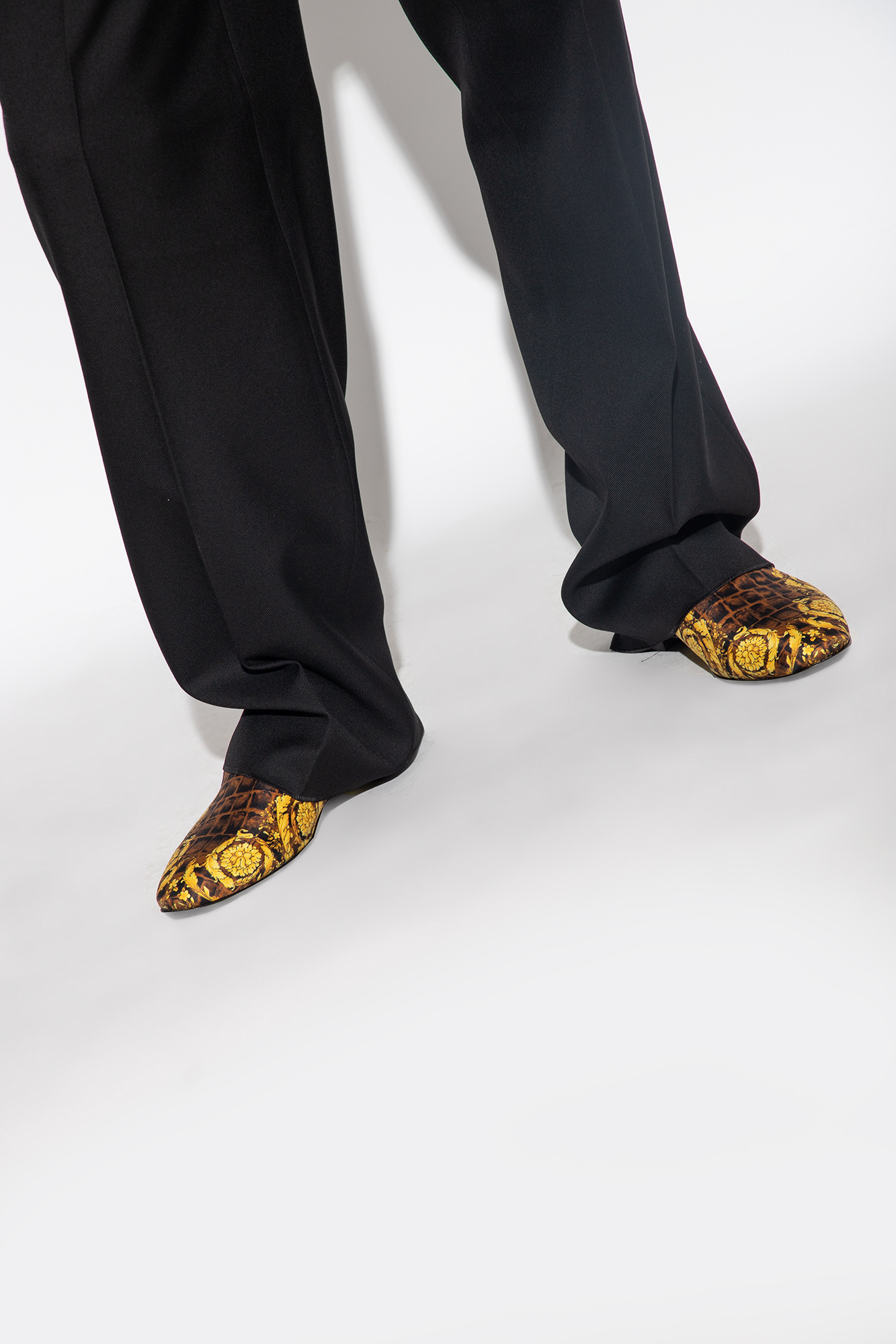 Versace Satin slippers