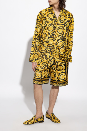 Versace Barocco-printed loafers