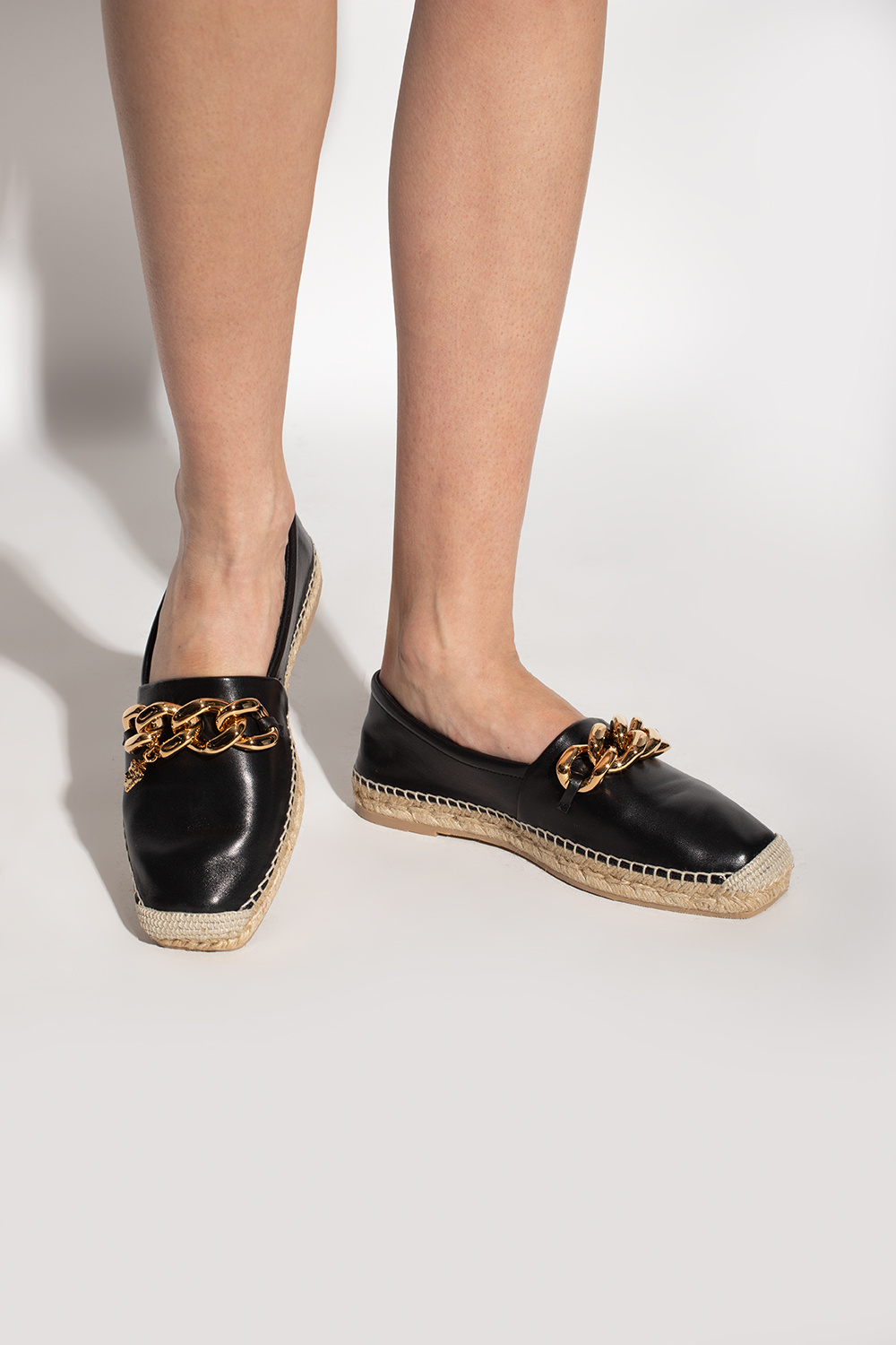 Versace Leather espadrilles