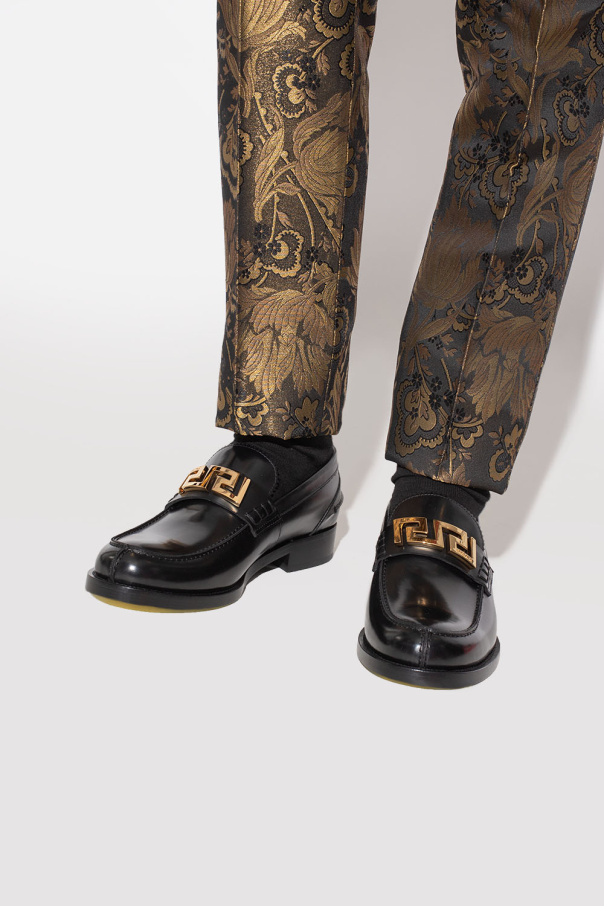 Versace Buty ‘La Greca’  typu ‘loafers’