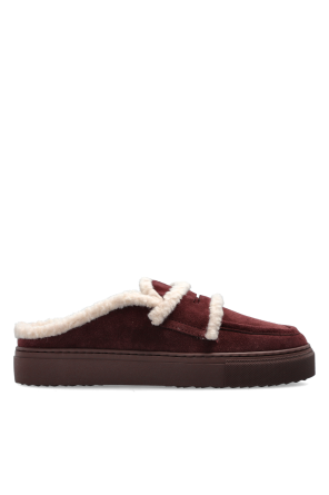 Zapatillas tipo mule de lana