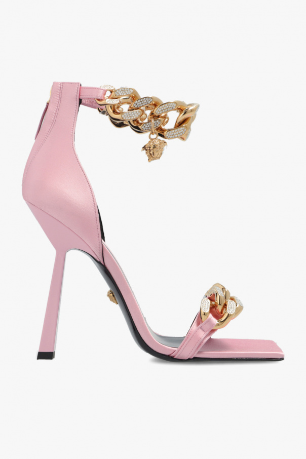 Versace Satin heeled sandals