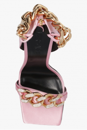 Versace Satin heeled sandals