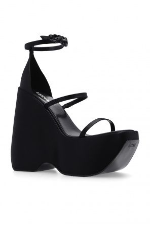 Versace ‘Triplatform’ wedge sandals