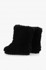 Versace Kids BLACK Faux-fur ankle boots