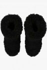 Versace Kids BLACK Faux-fur ankle boots