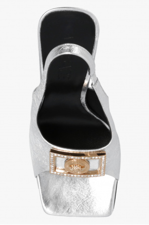 Versace Leather heeled sandals