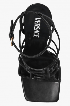 Versace Leather heeled sandals