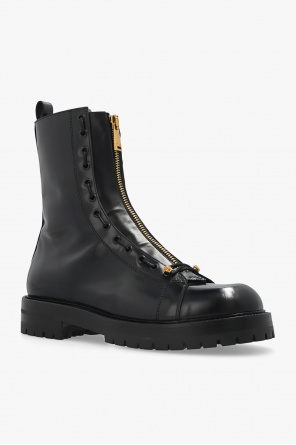 Versace Nosebleed velvet platform boots