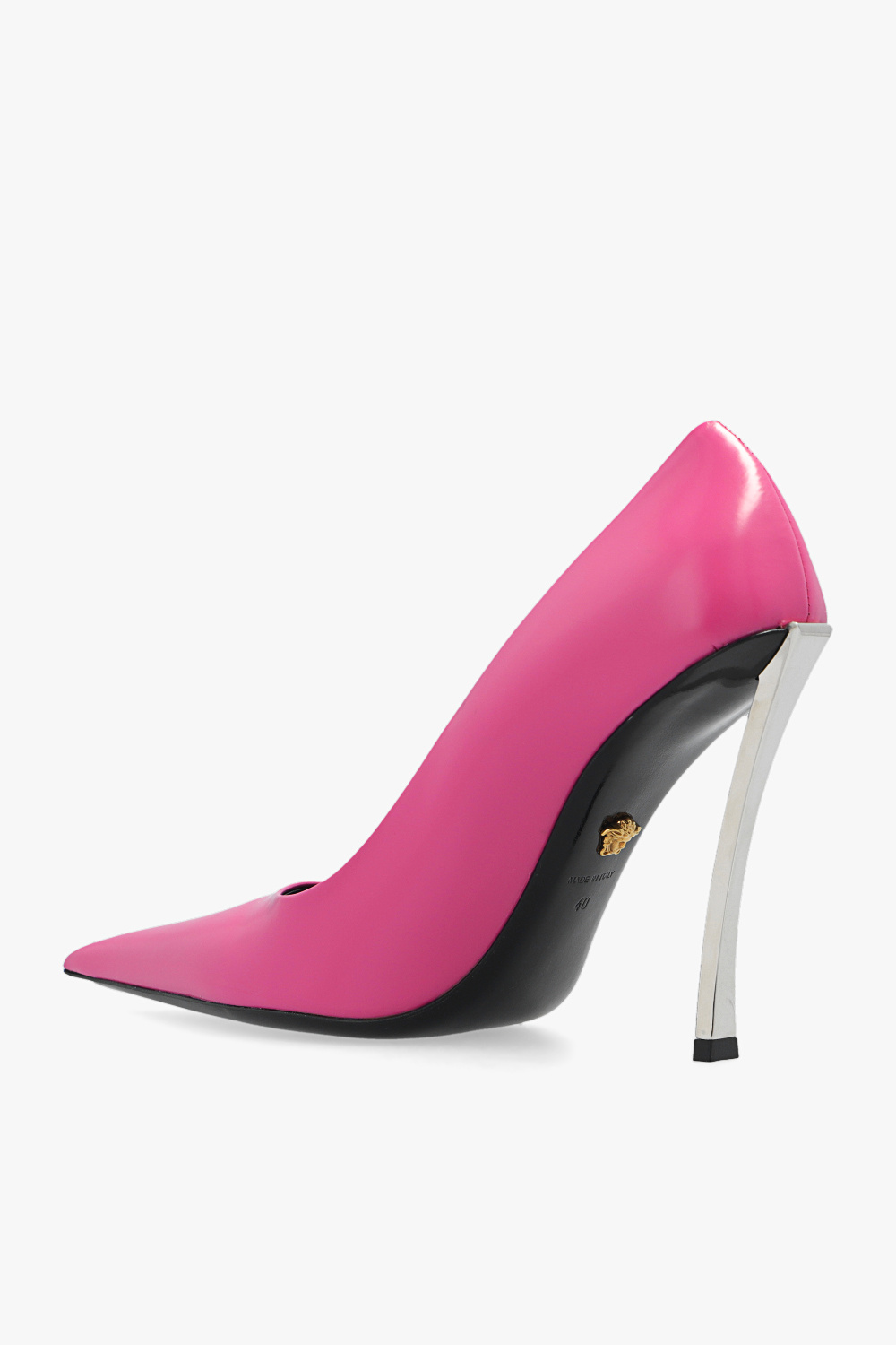 Versace Leather stiletto pumps