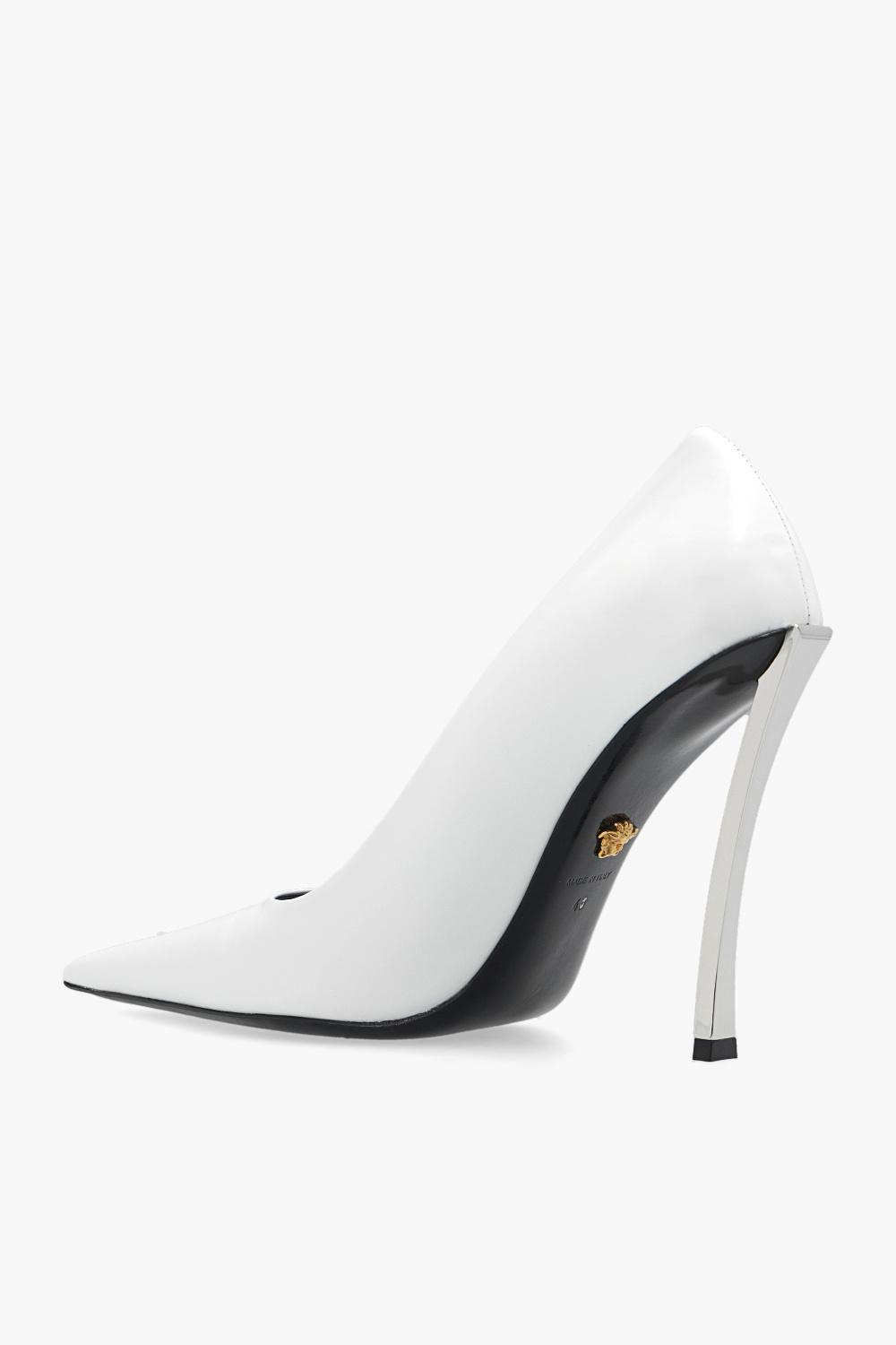 Versace Leather stiletto pumps