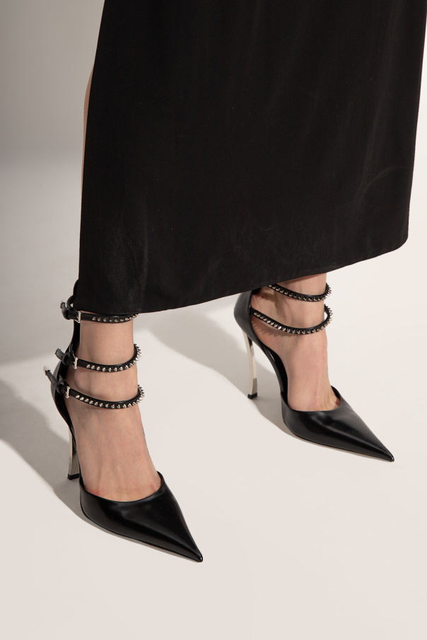 Versace ‘Spiked Pin-Point’ pumps