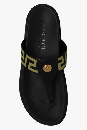 Versace floral-jacquard open-toe sandal