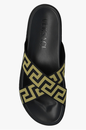 Versace Slides with Greek pattern