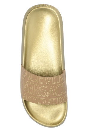 Versace Slides with ‘Versace Allover’ pattern