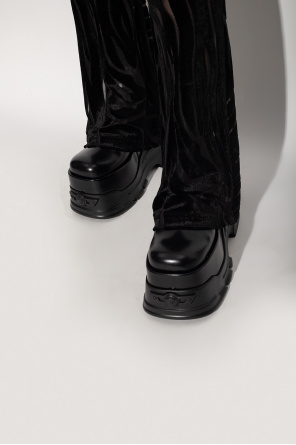 'medusa anthem' platform ankle boots od Versace